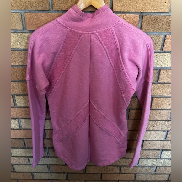 Mododoc Pink Quarter Zip Sweater 100% Cotton Women’s Size XS - Picture 5 of 7